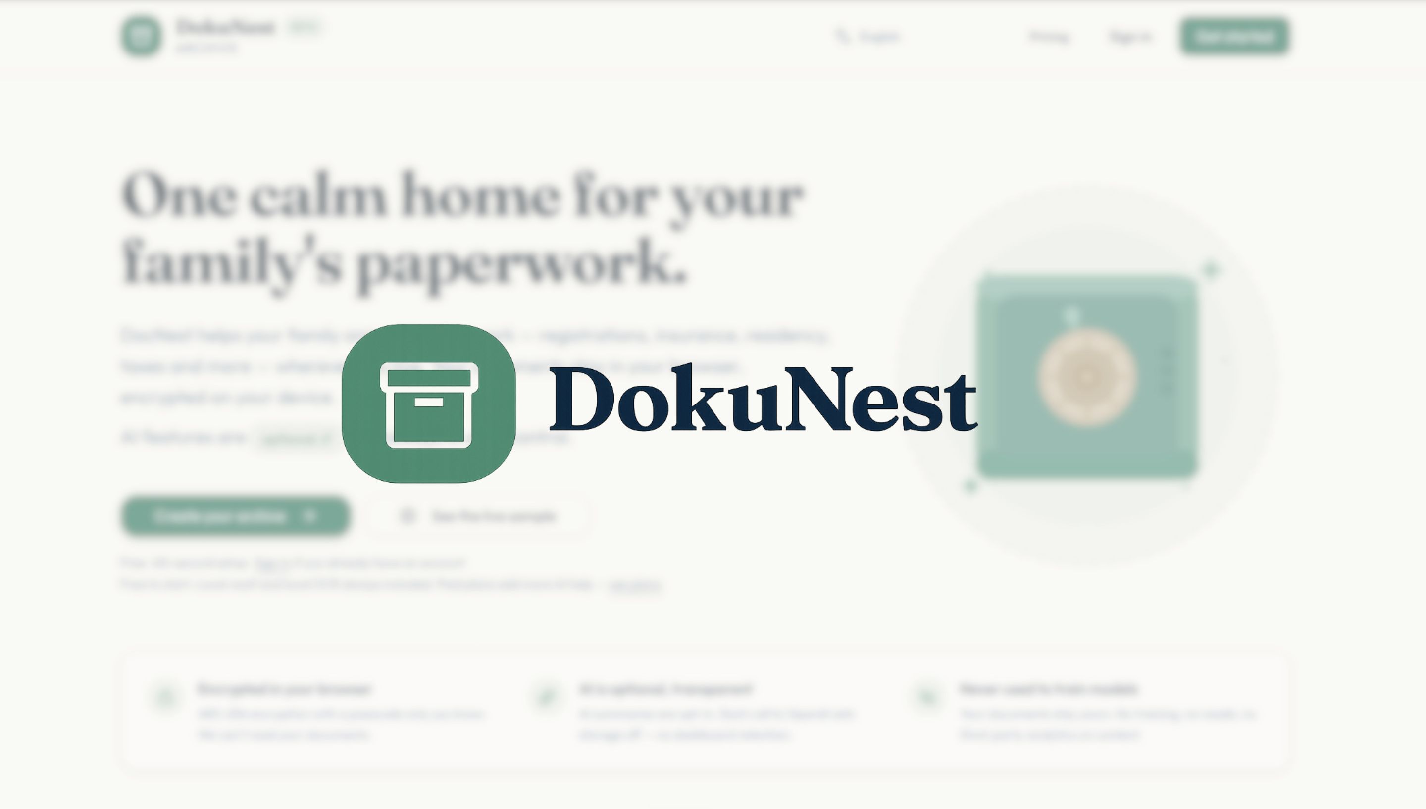 DokuNest product screens